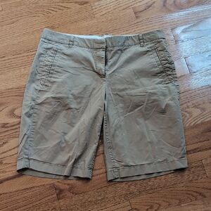 J. Crew Tan Bermuda Shorts Classic Cotton Blend